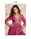 Bandhan By Sayuri Chinon Silk Embroidery Gown With Dupatta Suppliers In India